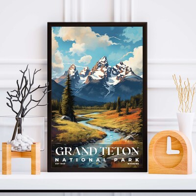 Grand Teton National Park Poster, Travel Art, Office Poster, Home Decor | S6 - image5